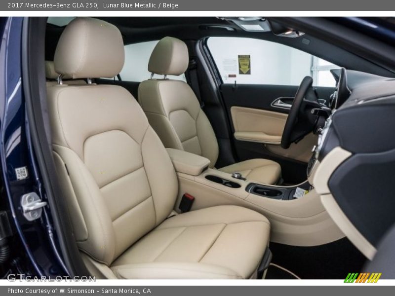 Lunar Blue Metallic / Beige 2017 Mercedes-Benz GLA 250