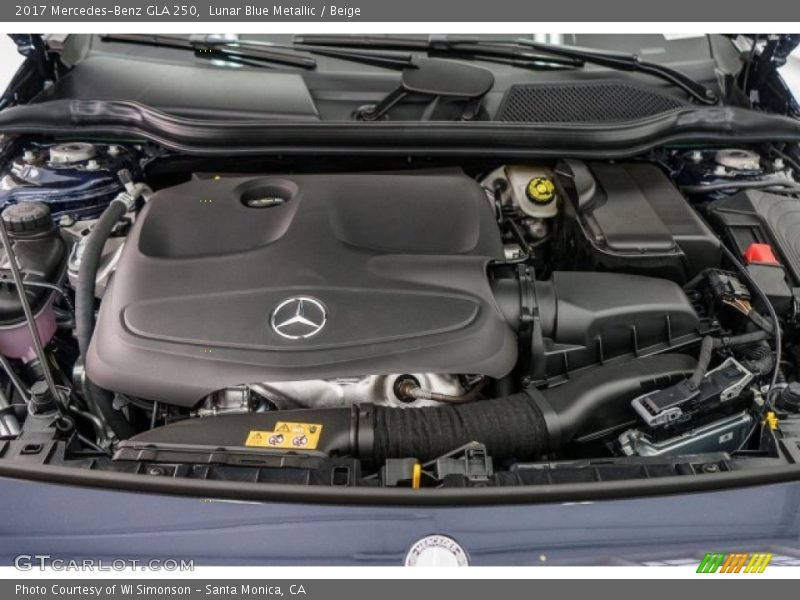 Lunar Blue Metallic / Beige 2017 Mercedes-Benz GLA 250