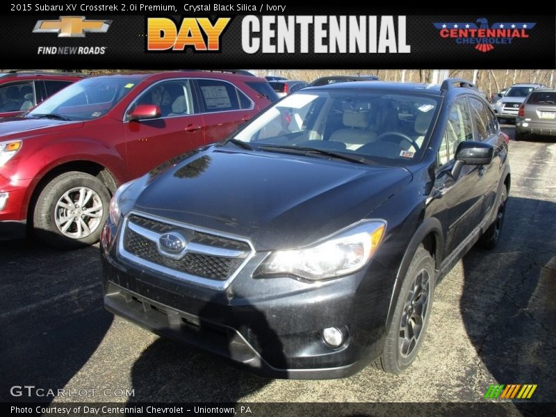 Crystal Black Silica / Ivory 2015 Subaru XV Crosstrek 2.0i Premium