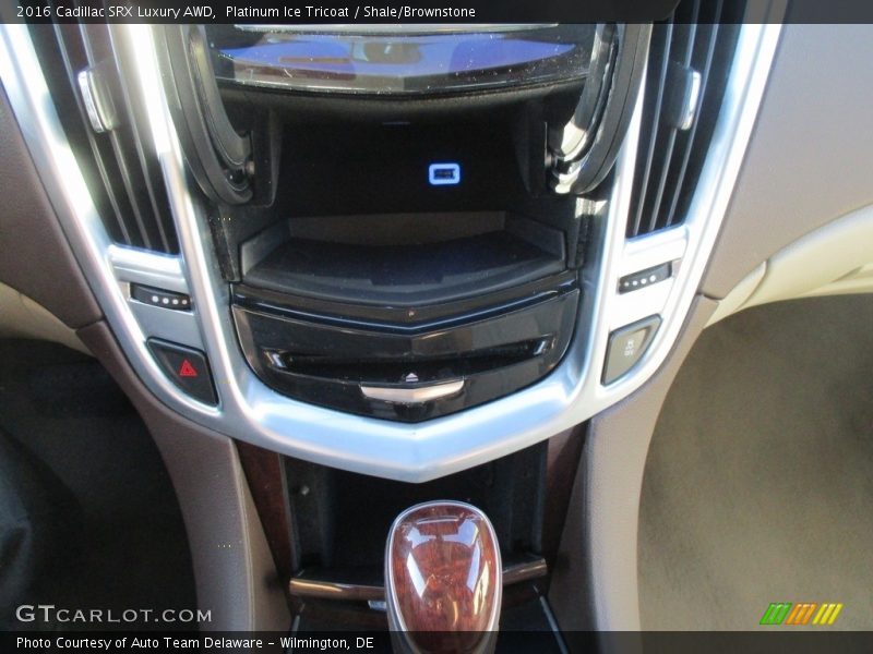 Platinum Ice Tricoat / Shale/Brownstone 2016 Cadillac SRX Luxury AWD