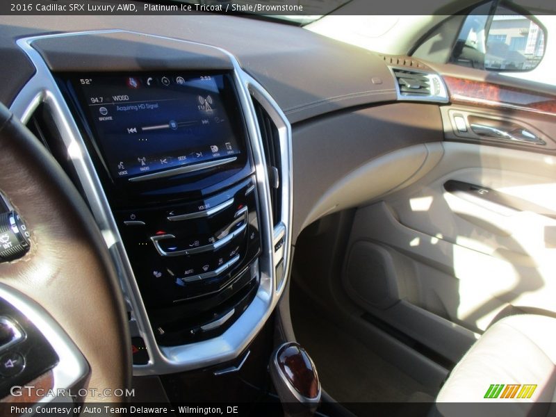 Platinum Ice Tricoat / Shale/Brownstone 2016 Cadillac SRX Luxury AWD