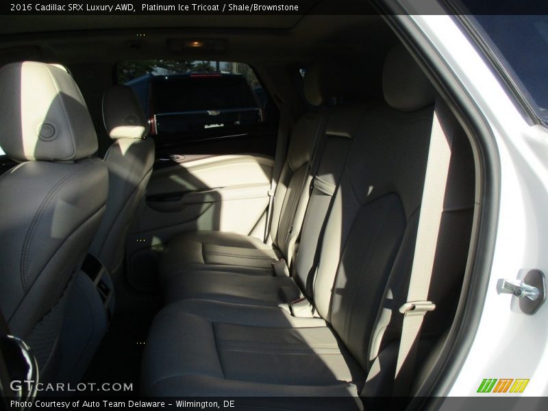 Platinum Ice Tricoat / Shale/Brownstone 2016 Cadillac SRX Luxury AWD