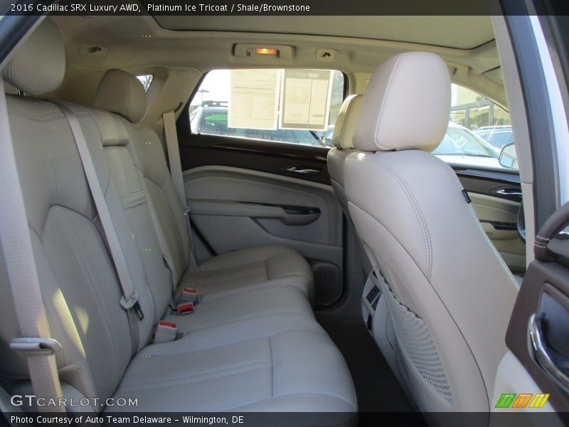 Platinum Ice Tricoat / Shale/Brownstone 2016 Cadillac SRX Luxury AWD