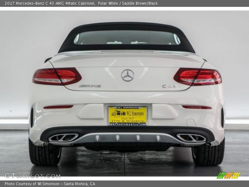 Polar White / Saddle Brown/Black 2017 Mercedes-Benz C 43 AMG 4Matic Cabriolet