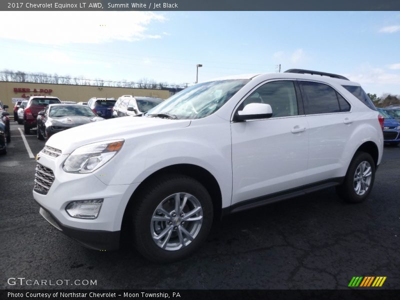 Summit White / Jet Black 2017 Chevrolet Equinox LT AWD