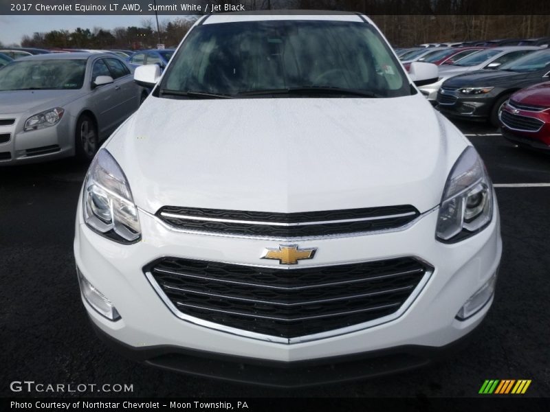Summit White / Jet Black 2017 Chevrolet Equinox LT AWD
