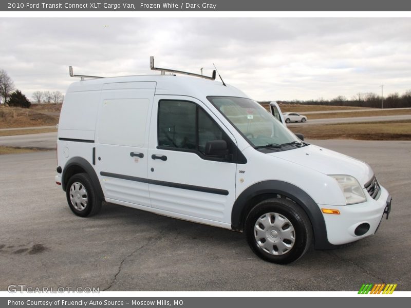 Frozen White / Dark Gray 2010 Ford Transit Connect XLT Cargo Van