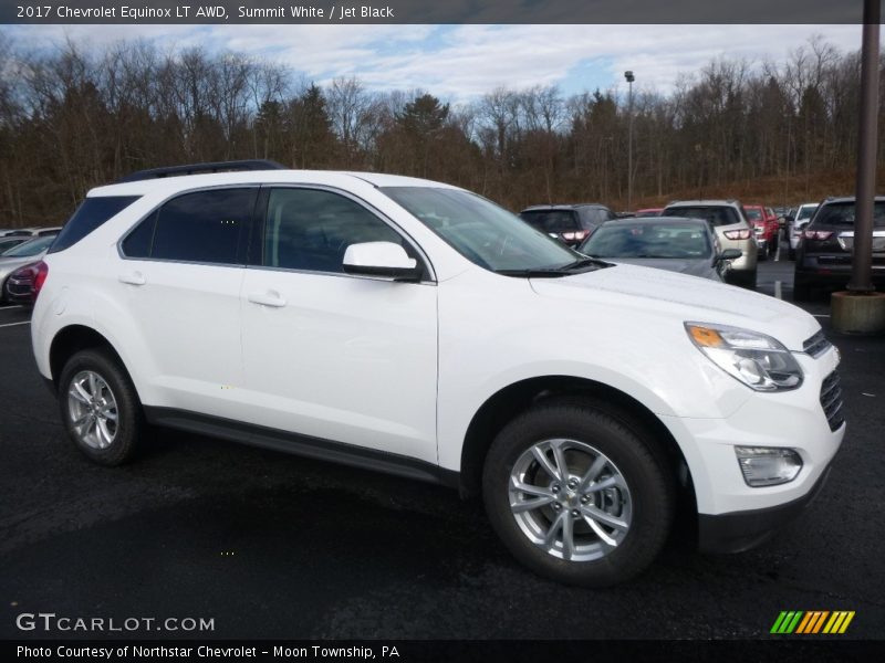 Summit White / Jet Black 2017 Chevrolet Equinox LT AWD