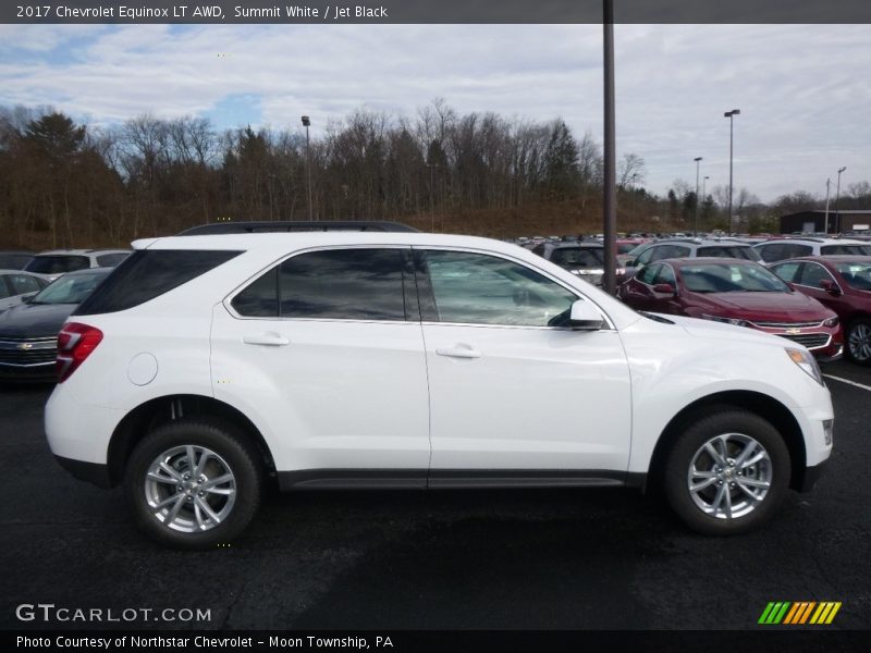Summit White / Jet Black 2017 Chevrolet Equinox LT AWD