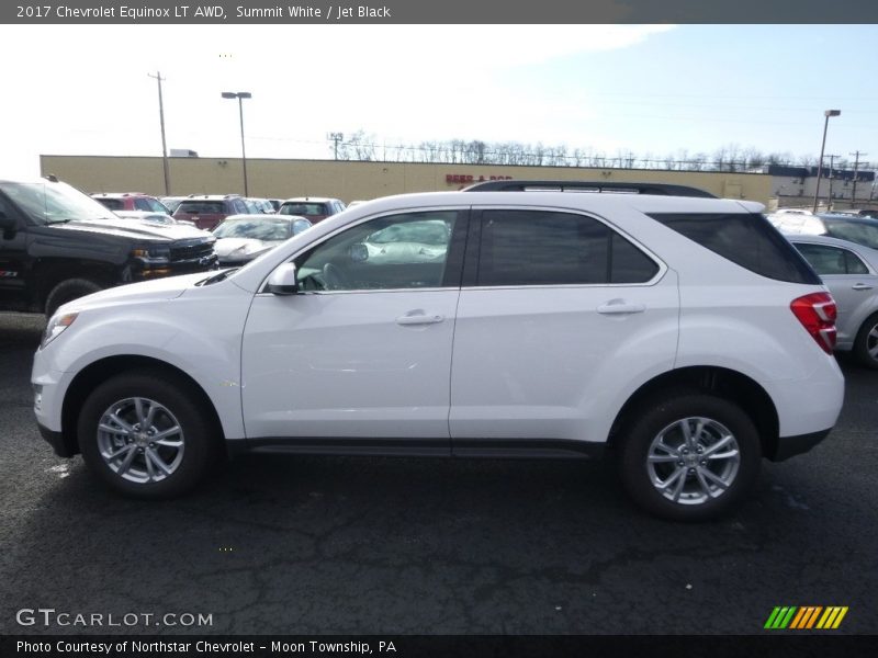 Summit White / Jet Black 2017 Chevrolet Equinox LT AWD