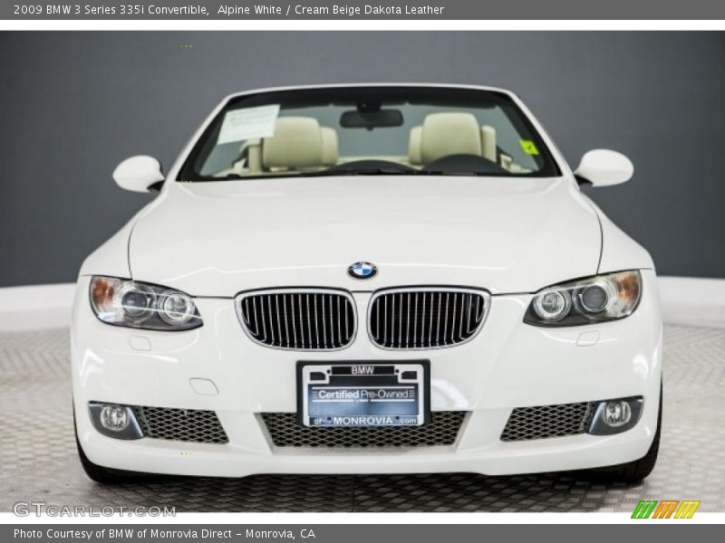 Alpine White / Cream Beige Dakota Leather 2009 BMW 3 Series 335i Convertible