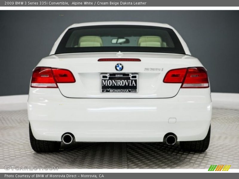 Alpine White / Cream Beige Dakota Leather 2009 BMW 3 Series 335i Convertible