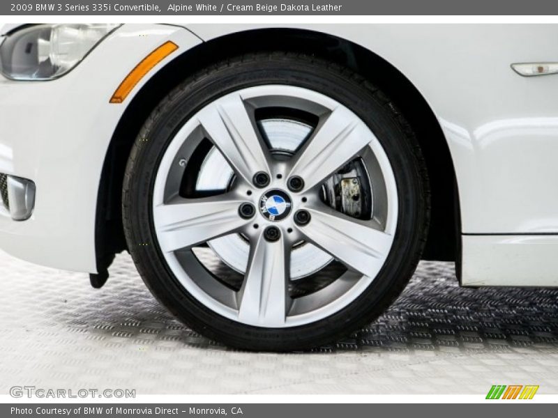 Alpine White / Cream Beige Dakota Leather 2009 BMW 3 Series 335i Convertible