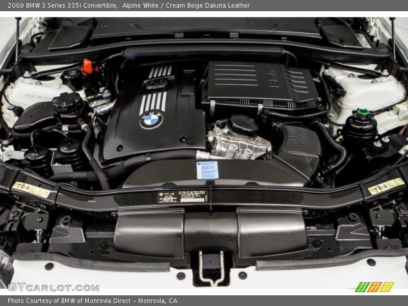 Alpine White / Cream Beige Dakota Leather 2009 BMW 3 Series 335i Convertible