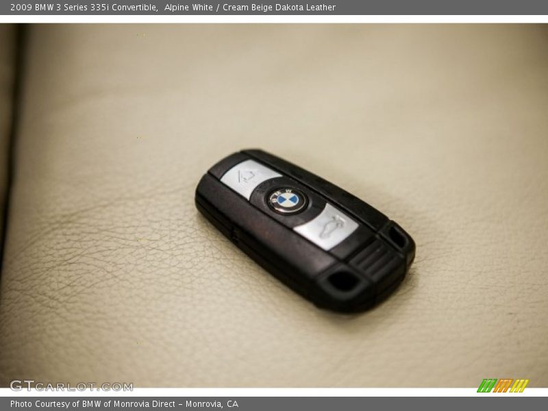 Alpine White / Cream Beige Dakota Leather 2009 BMW 3 Series 335i Convertible