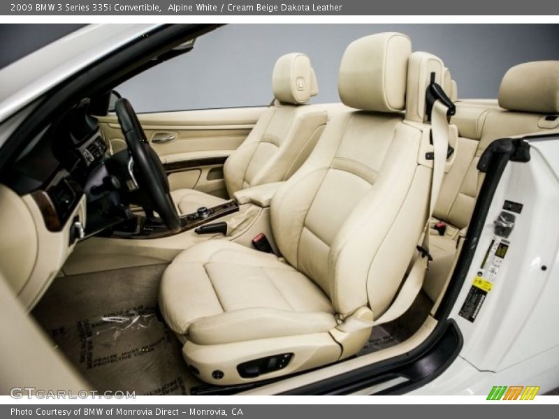 Alpine White / Cream Beige Dakota Leather 2009 BMW 3 Series 335i Convertible