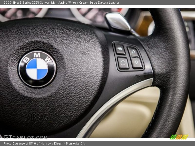 Alpine White / Cream Beige Dakota Leather 2009 BMW 3 Series 335i Convertible