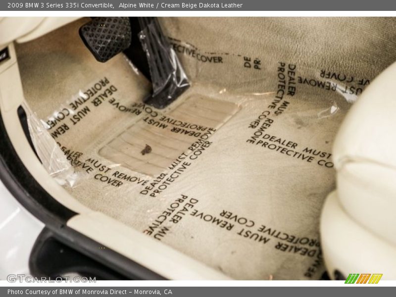 Alpine White / Cream Beige Dakota Leather 2009 BMW 3 Series 335i Convertible