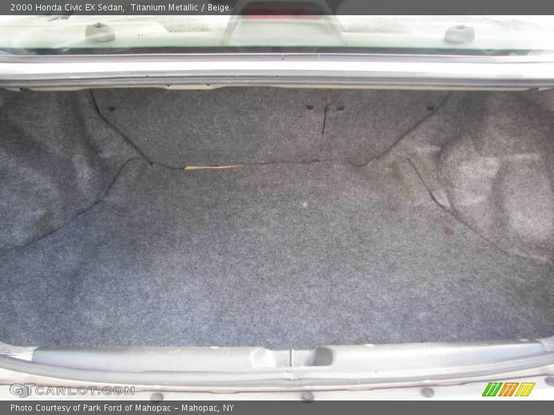 Titanium Metallic / Beige 2000 Honda Civic EX Sedan