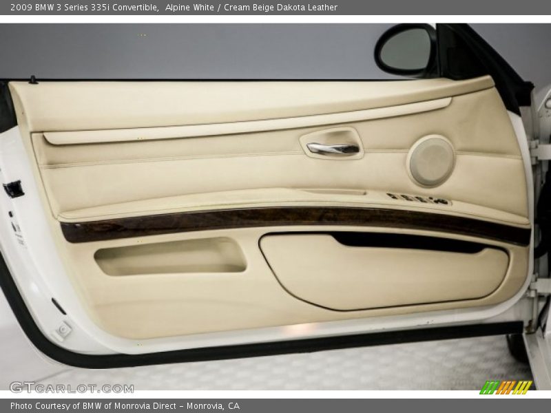 Alpine White / Cream Beige Dakota Leather 2009 BMW 3 Series 335i Convertible