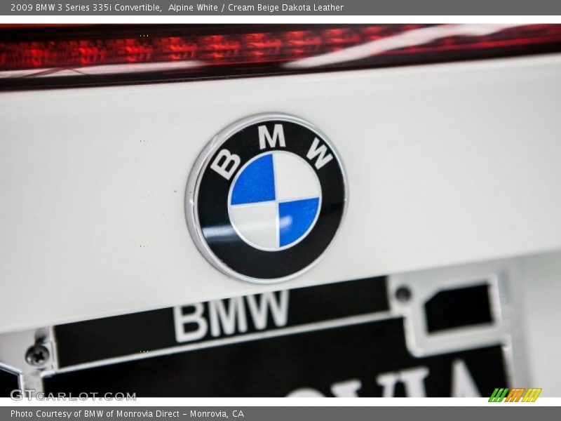 Alpine White / Cream Beige Dakota Leather 2009 BMW 3 Series 335i Convertible