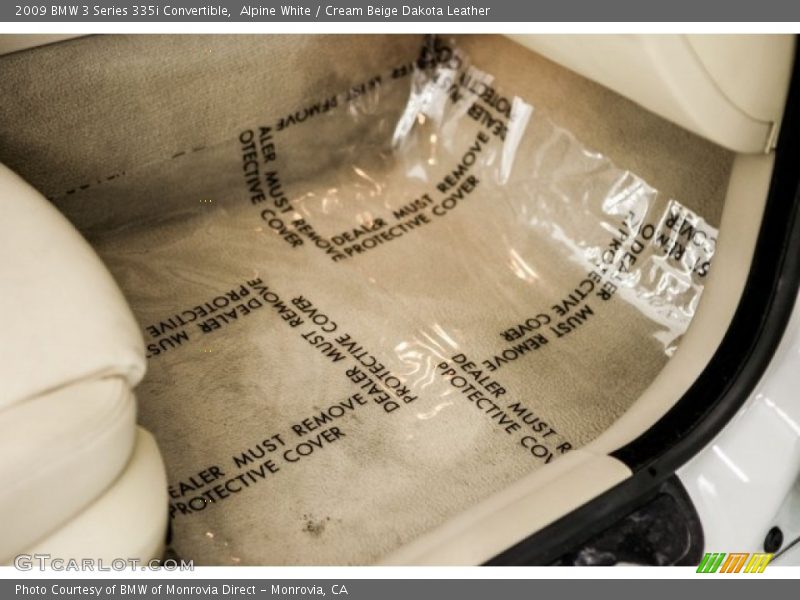 Alpine White / Cream Beige Dakota Leather 2009 BMW 3 Series 335i Convertible