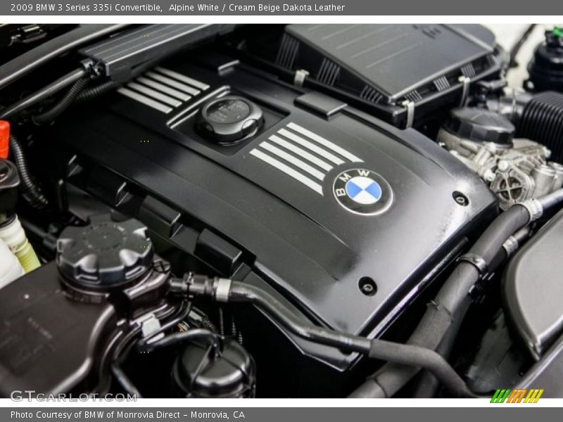 Alpine White / Cream Beige Dakota Leather 2009 BMW 3 Series 335i Convertible