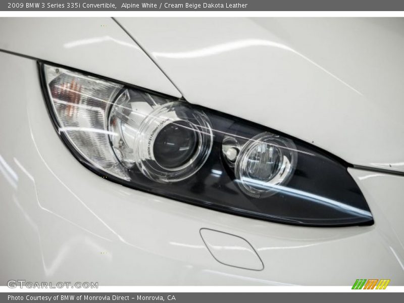 Alpine White / Cream Beige Dakota Leather 2009 BMW 3 Series 335i Convertible