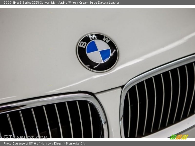 Alpine White / Cream Beige Dakota Leather 2009 BMW 3 Series 335i Convertible