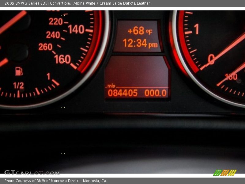 Alpine White / Cream Beige Dakota Leather 2009 BMW 3 Series 335i Convertible