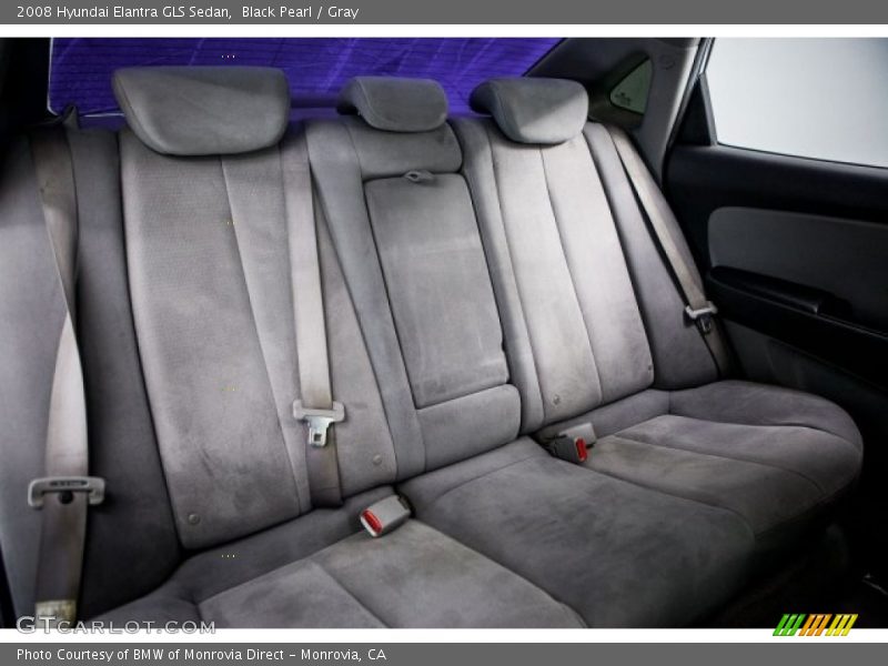 Black Pearl / Gray 2008 Hyundai Elantra GLS Sedan