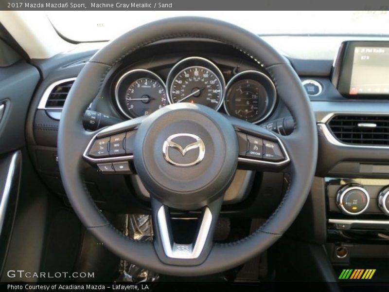 Machine Gray Metallic / Sand 2017 Mazda Mazda6 Sport