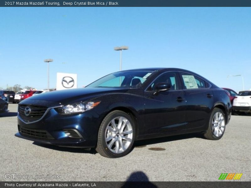 Deep Crystal Blue Mica / Black 2017 Mazda Mazda6 Touring