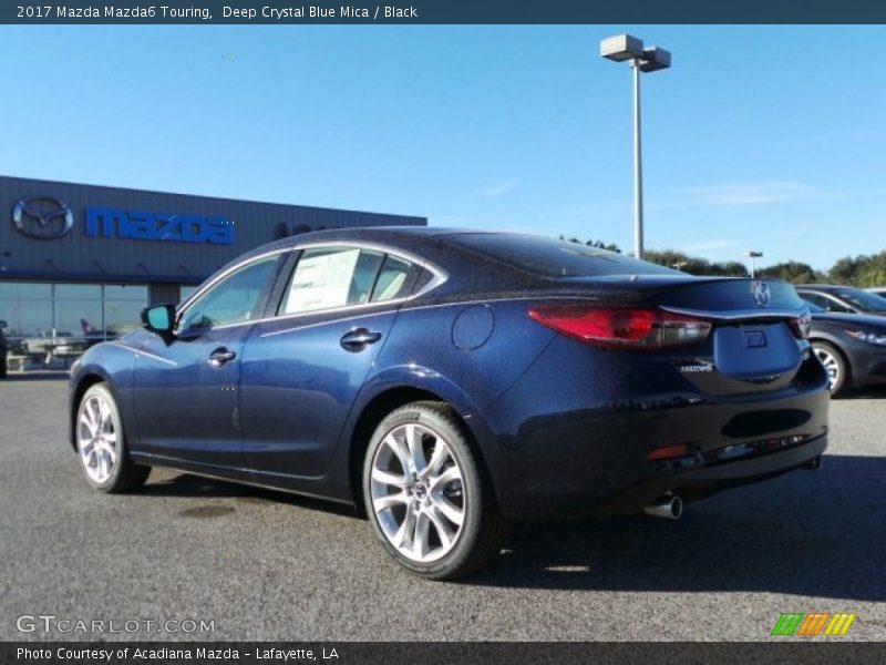 Deep Crystal Blue Mica / Black 2017 Mazda Mazda6 Touring