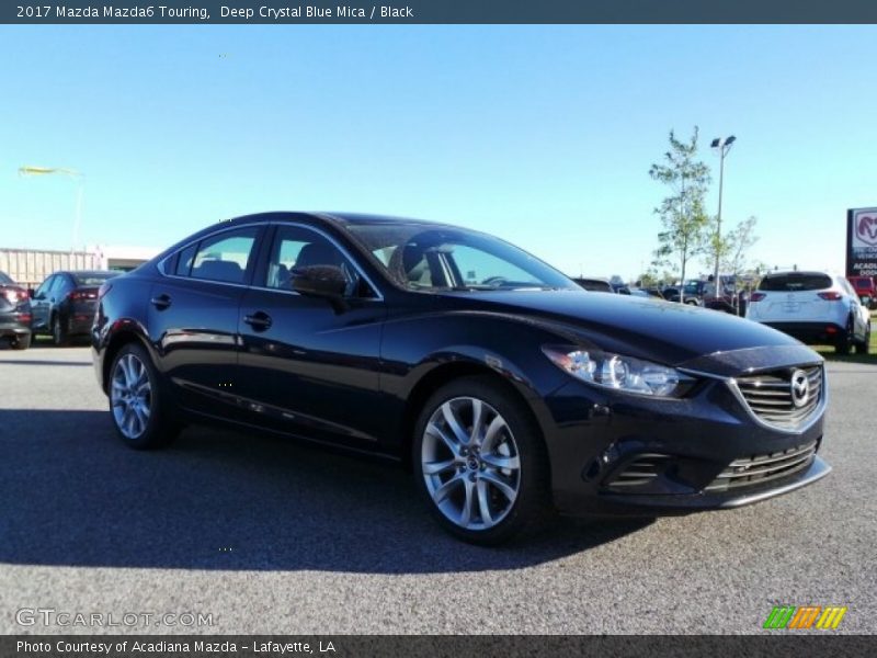 Deep Crystal Blue Mica / Black 2017 Mazda Mazda6 Touring