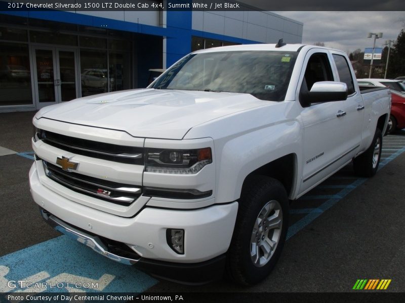 Summit White / Jet Black 2017 Chevrolet Silverado 1500 LTZ Double Cab 4x4