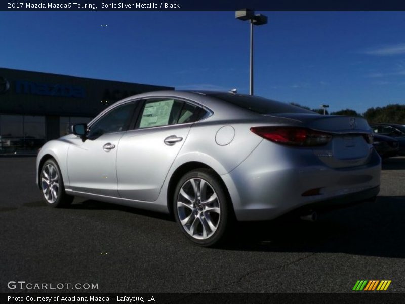 Sonic Silver Metallic / Black 2017 Mazda Mazda6 Touring