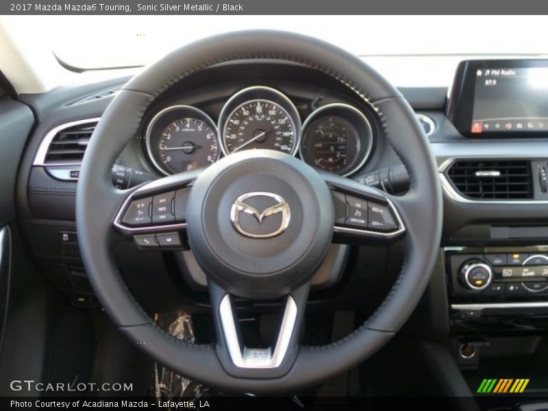Sonic Silver Metallic / Black 2017 Mazda Mazda6 Touring
