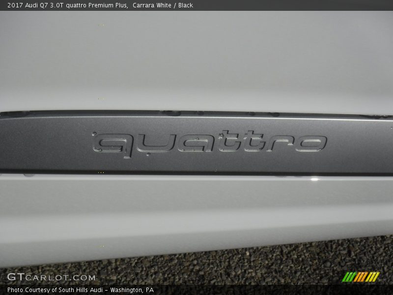 Carrara White / Black 2017 Audi Q7 3.0T quattro Premium Plus