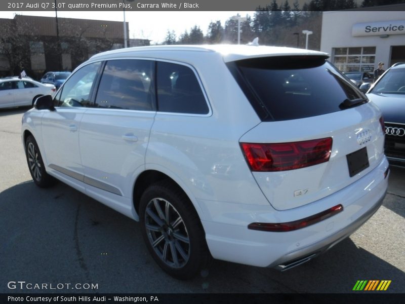 Carrara White / Black 2017 Audi Q7 3.0T quattro Premium Plus