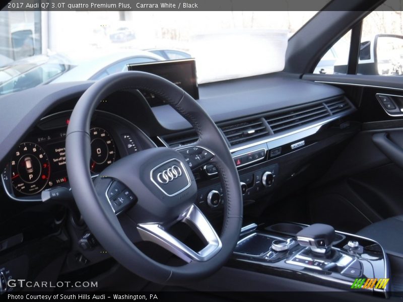 Carrara White / Black 2017 Audi Q7 3.0T quattro Premium Plus