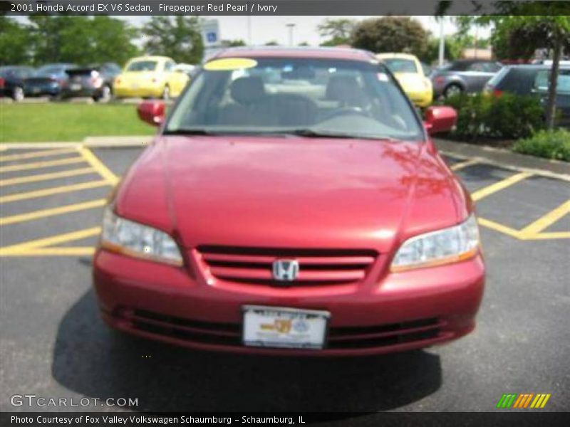 Firepepper Red Pearl / Ivory 2001 Honda Accord EX V6 Sedan