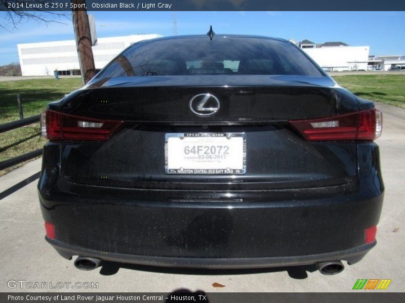 Obsidian Black / Light Gray 2014 Lexus IS 250 F Sport