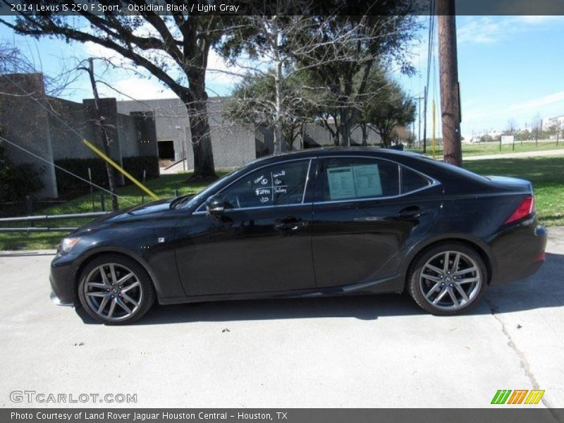 Obsidian Black / Light Gray 2014 Lexus IS 250 F Sport