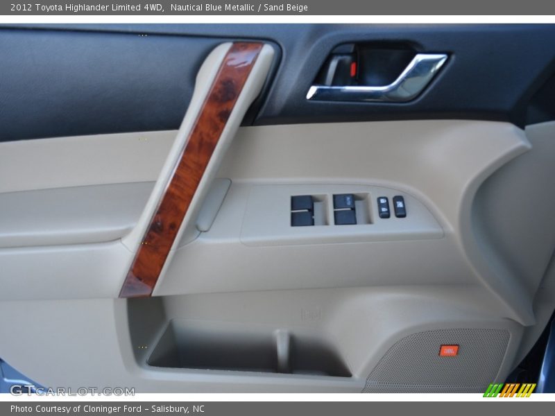 Nautical Blue Metallic / Sand Beige 2012 Toyota Highlander Limited 4WD