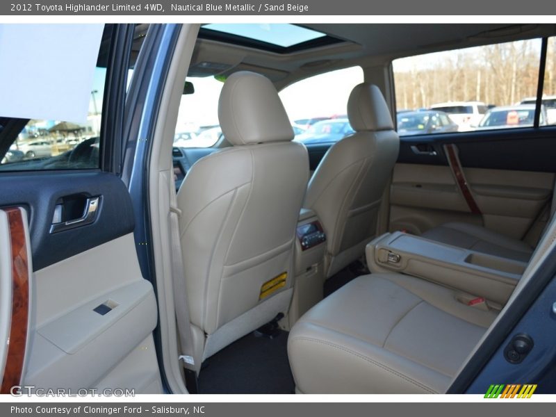 Nautical Blue Metallic / Sand Beige 2012 Toyota Highlander Limited 4WD