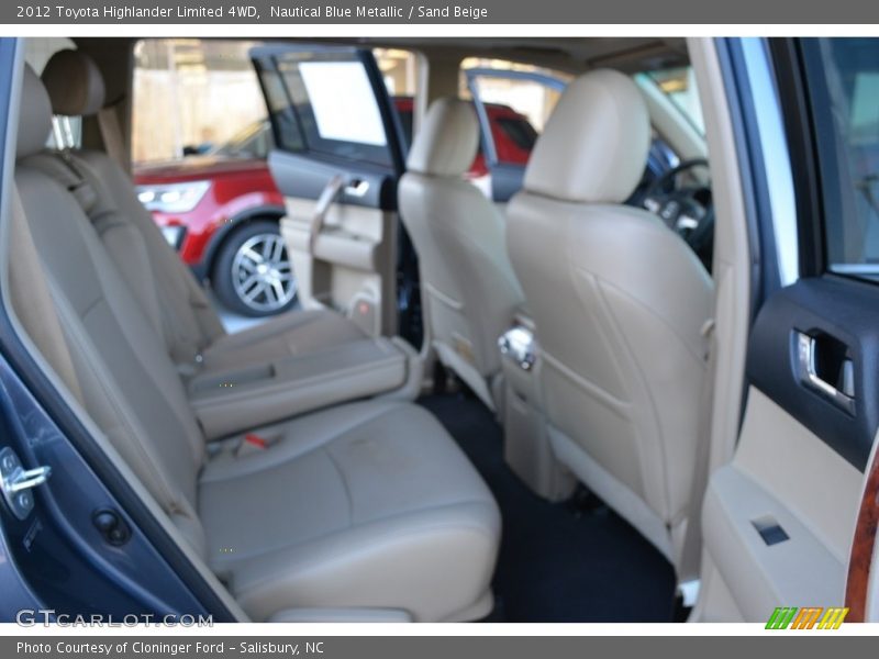Nautical Blue Metallic / Sand Beige 2012 Toyota Highlander Limited 4WD