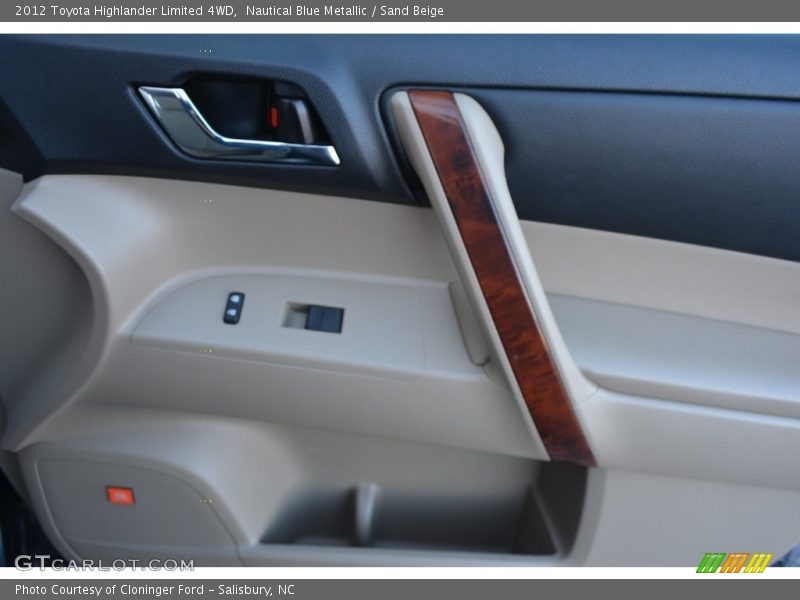 Nautical Blue Metallic / Sand Beige 2012 Toyota Highlander Limited 4WD