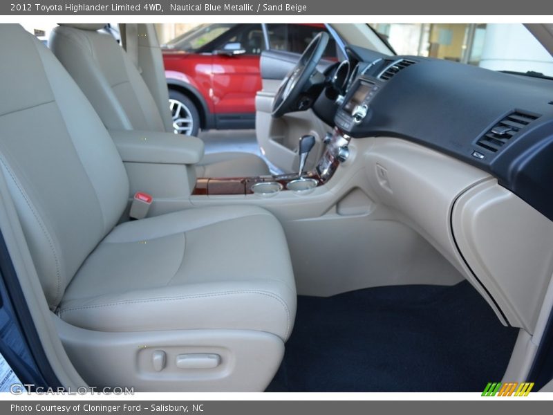 Nautical Blue Metallic / Sand Beige 2012 Toyota Highlander Limited 4WD