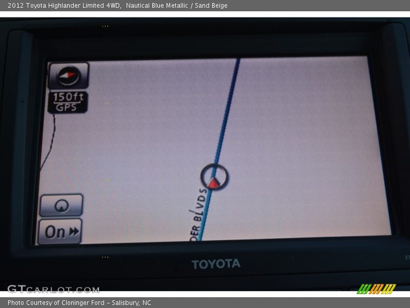 Nautical Blue Metallic / Sand Beige 2012 Toyota Highlander Limited 4WD
